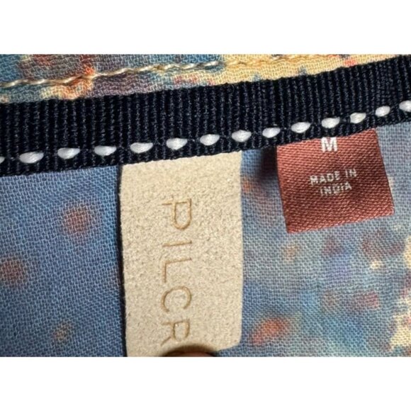 PILCRO Anthropologie The Sidney Batwing Womens size medium Blouse pretty print - Picture 6 of 9